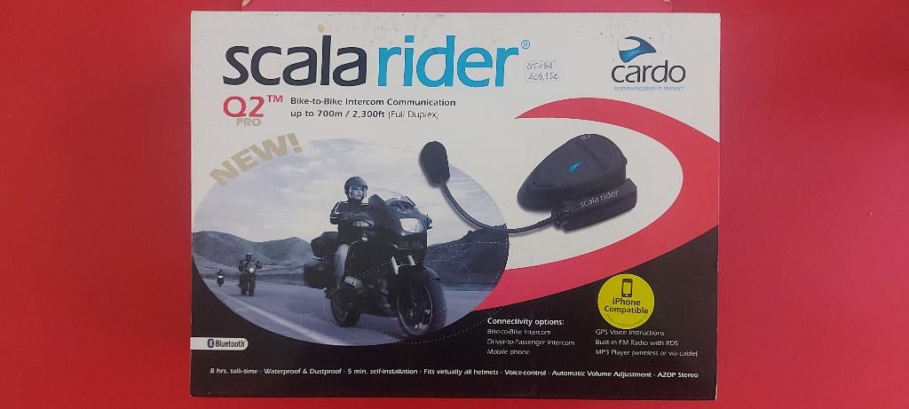 Intercom moto Scala Rider Q2 pro, Motoren, Ophalen, Zo goed als nieuw