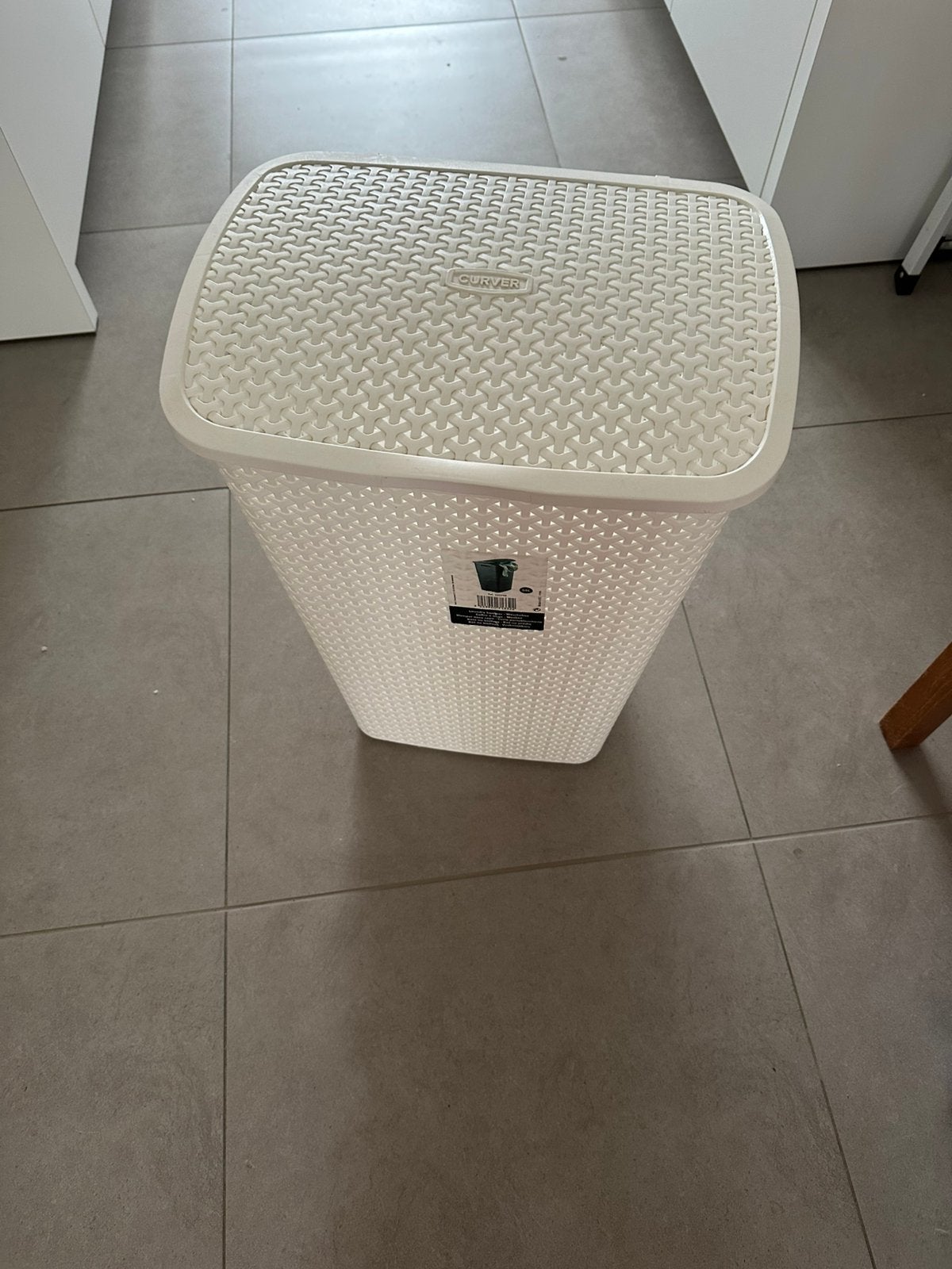Curver wasmand, Ophalen, Gebruikt, Wit