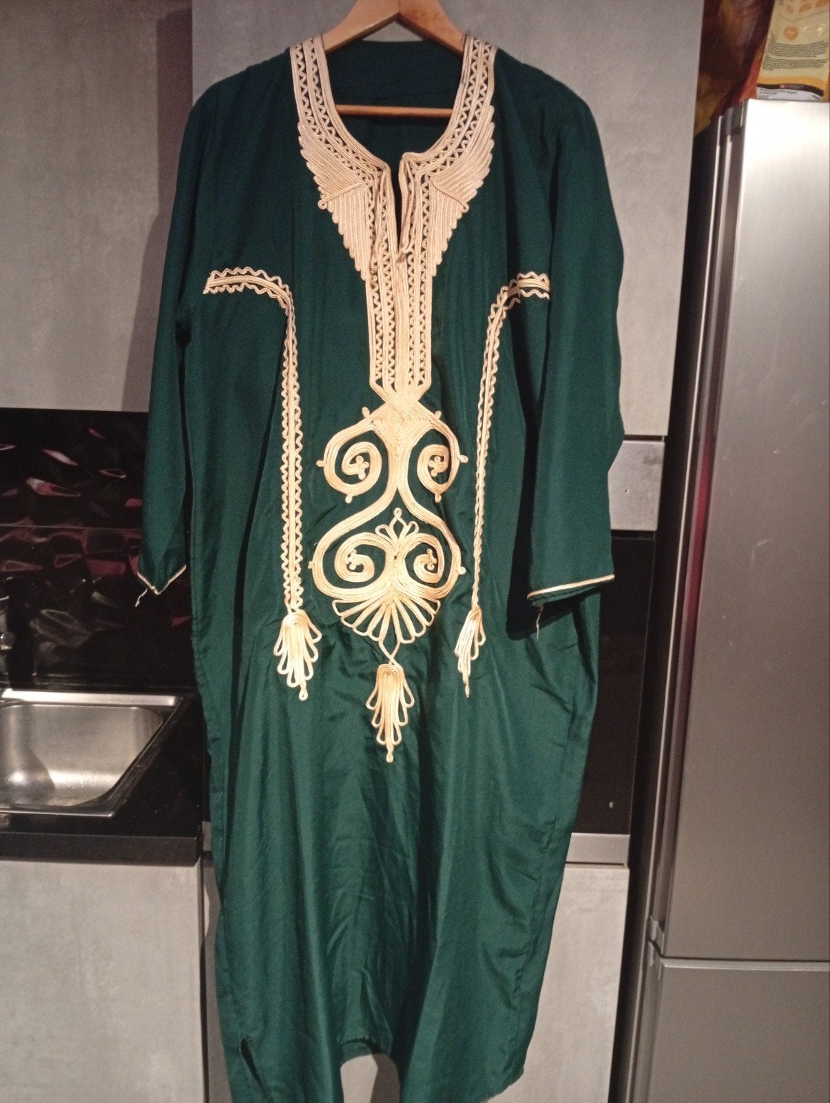 Djellaba vert foncé