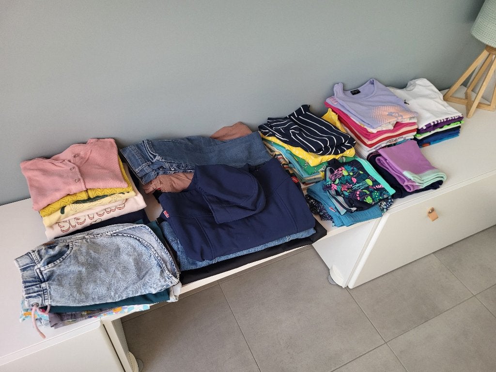 Pakket meisjeskleren maat 140 lente/zomer, Ophalen, Gebruikt, Maat 140