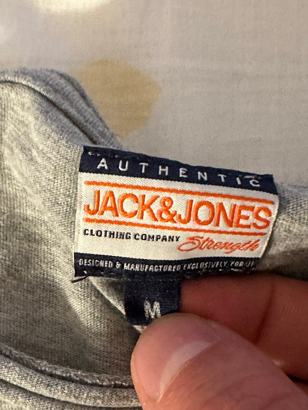 Zomer T shirt Jack and Jones in perfecte staat, Kleding | Heren, Ophalen of Verzenden, Zo goed als nieuw, Maat 48/50 (M), Grijs