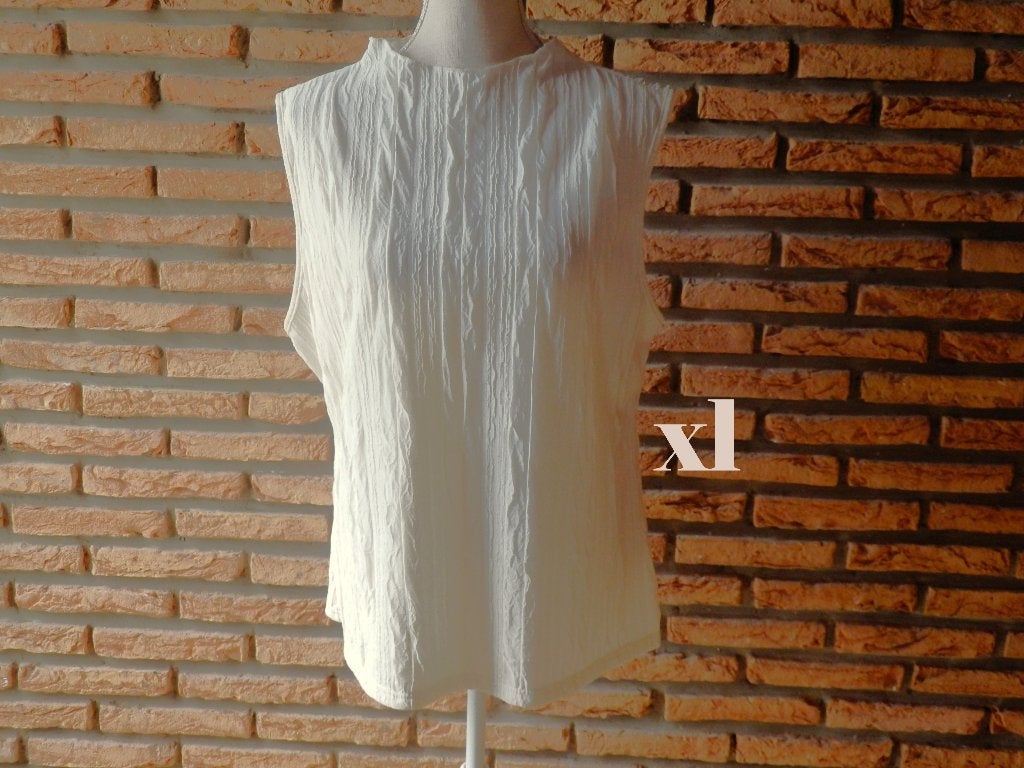 (89)- top femme t.42 creme - shein -, Kleding | Dames, Topjes, Wit, Maat 42/44 (L), Ophalen of Verzenden, Zo goed als nieuw