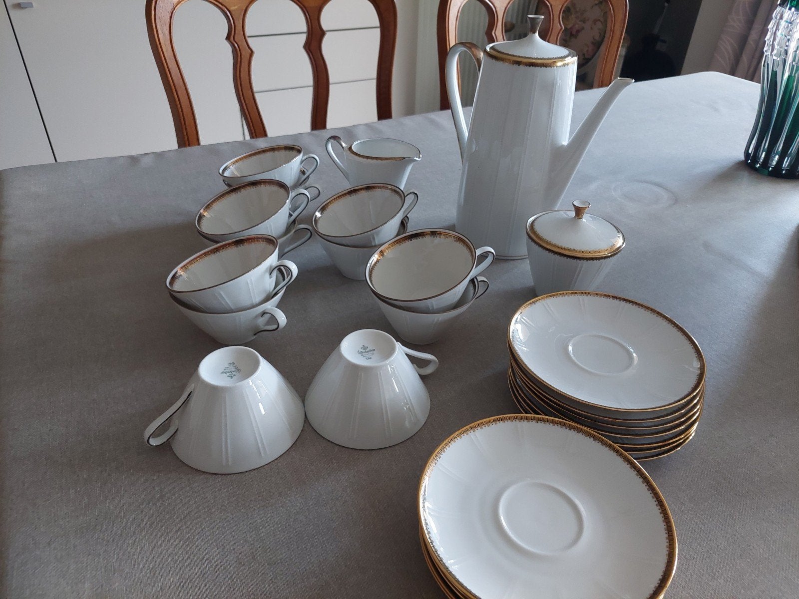 koffie/thee servies, Ophalen