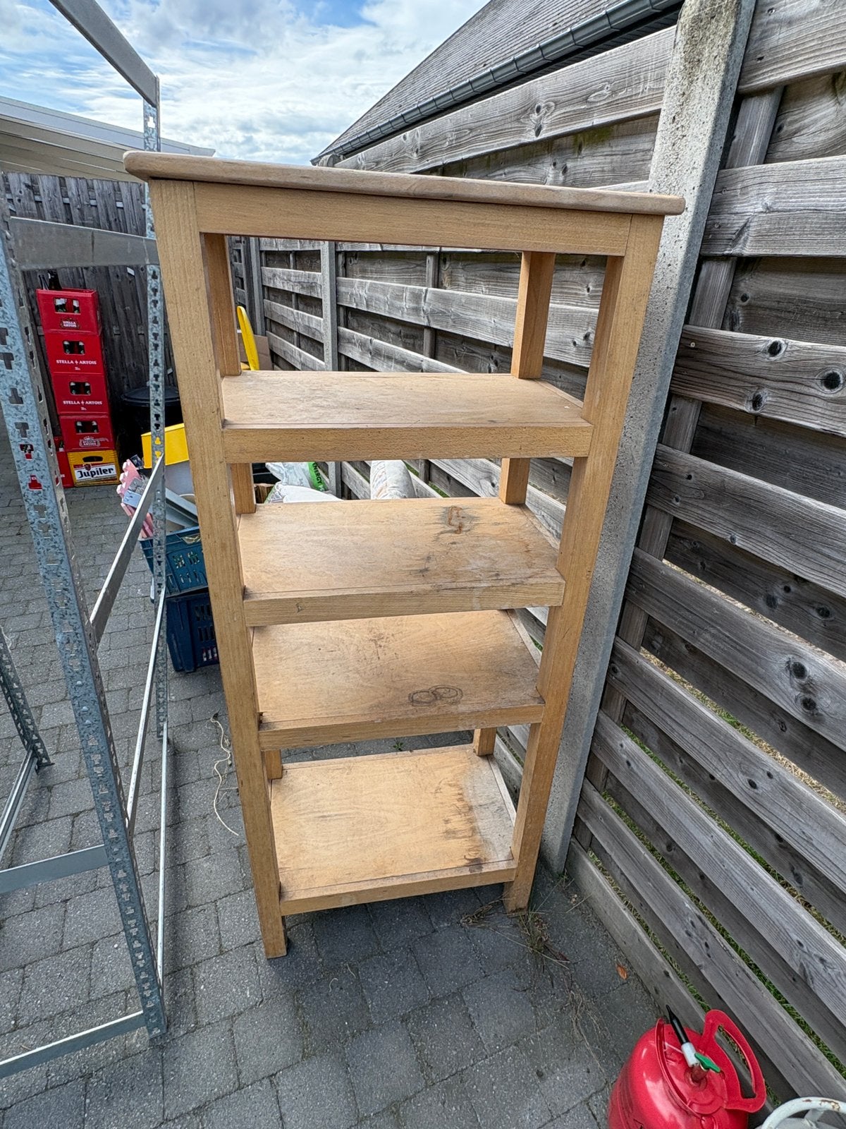 Houten rek, Ophalen, Gebruikt