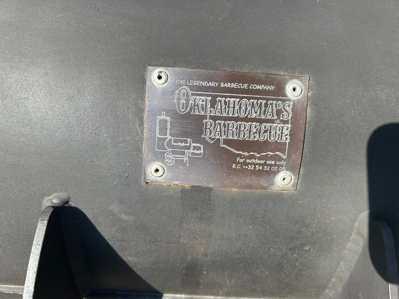 Authentieke Oklahoma Special Chuckwagon 16" rookbarbecue, Ophalen, Gebruikt