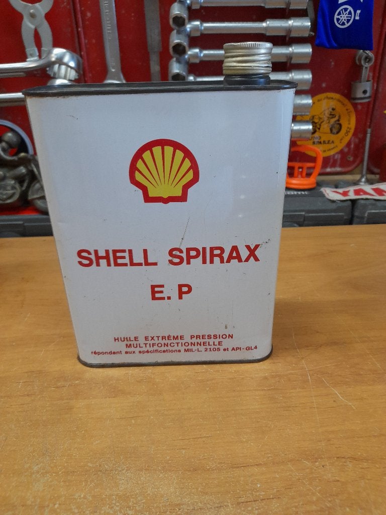 oud Spirax EP olieblik met lege huls, Verzenden, Gebruikt, Overige, Overige merken