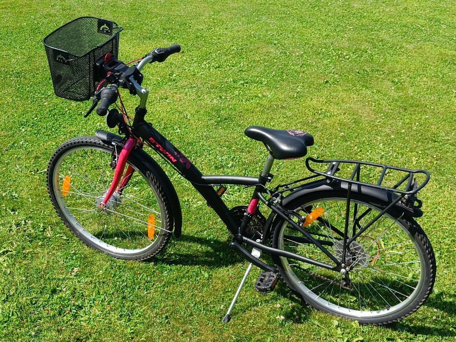 Vélo fille 24 pouces 8/12 ans, Vélos & Vélomoteurs, Vitesses, Enlèvement, Utilisé, BTwin Décathlon