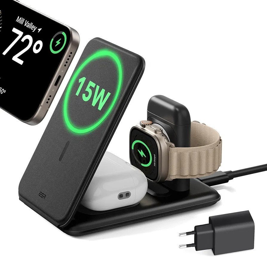 Chargeur de voyage ESR, Ophalen, USB-C, Oplaadstation, Zo goed als nieuw