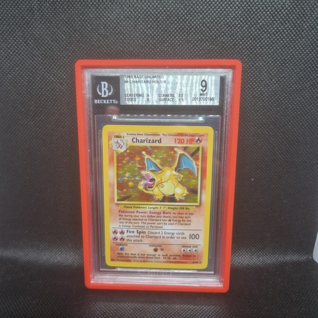 Kit de base Charizard Holo Illimité BGS 9, Enlèvement ou Envoi