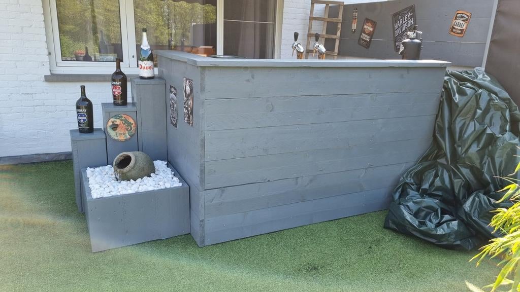 BuitenBar in steigerhout, Tuin en Terras, Ophalen