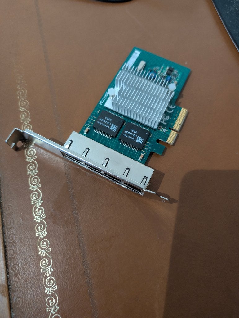 HP - Intel I350-T4 PCIe 1 GB 4-ports RJ45-networkadapter, Informatique & Logiciels, Disques durs, Enlèvement ou Envoi, Utilisé