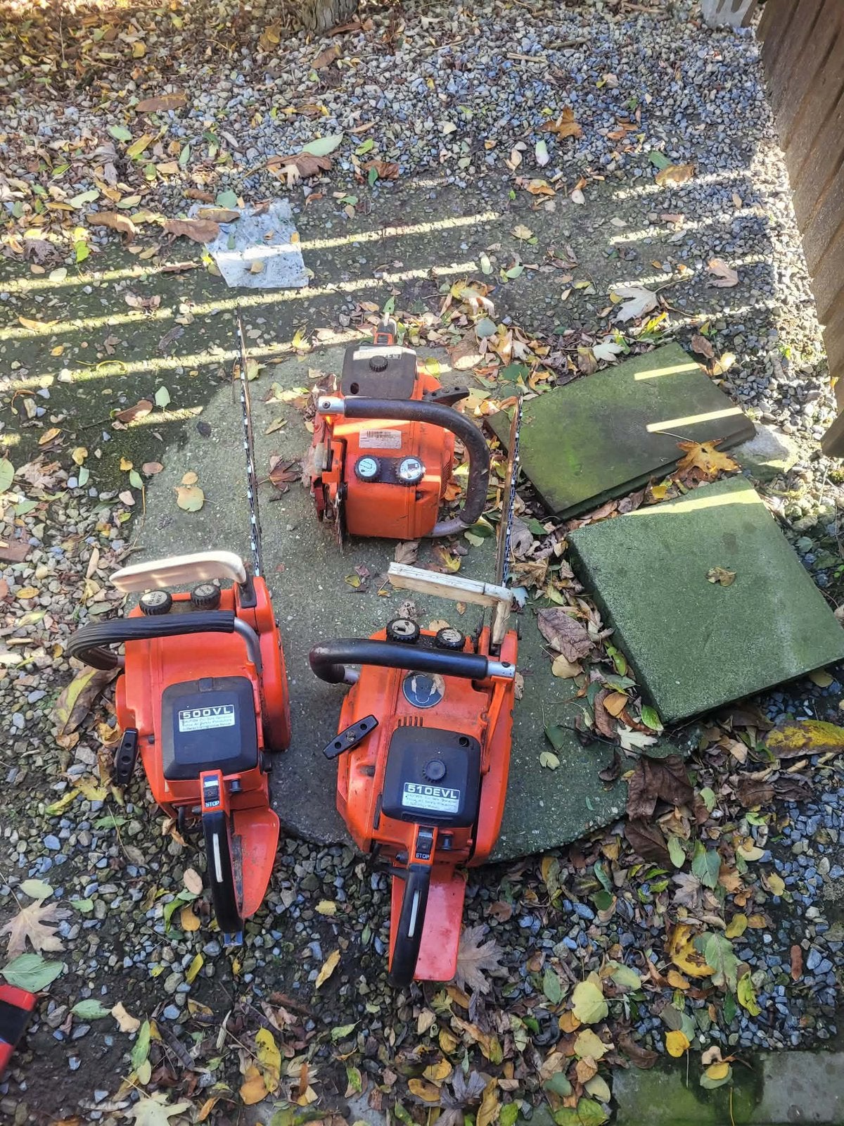 ECHO kettingzagen 500V en 510 VL + extra voor wisselstukken, Doe-het-zelf en Bouw, Ophalen, Gebruikt