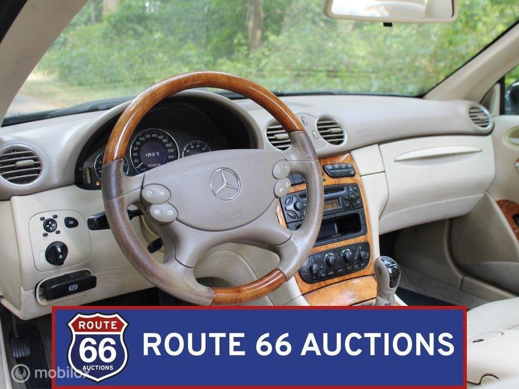Mercedes-Benz CLK 200 Kompressor Cabriolet | 2004 | Route 66, Autos, Achat, Entreprise, Boîte manuelle, Autre carrosserie