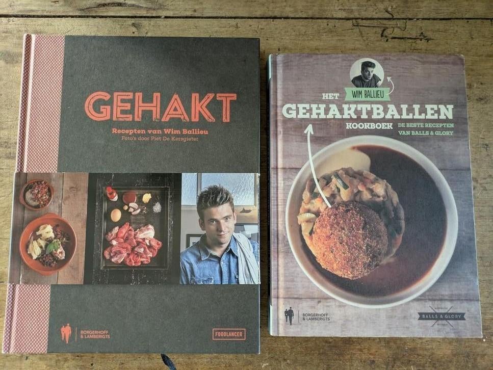 2 x boek Wim Ballieu / Gehakt + Gehaktballenboek, Boeken, Kookboeken, Ophalen of Verzenden, Wim Ballieu, Nederland en België