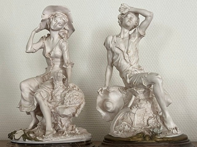 Beeldjes, jongen &meisje, Ophalen, Groep mensen, 20 - 50 cm, Steen of Keramiek