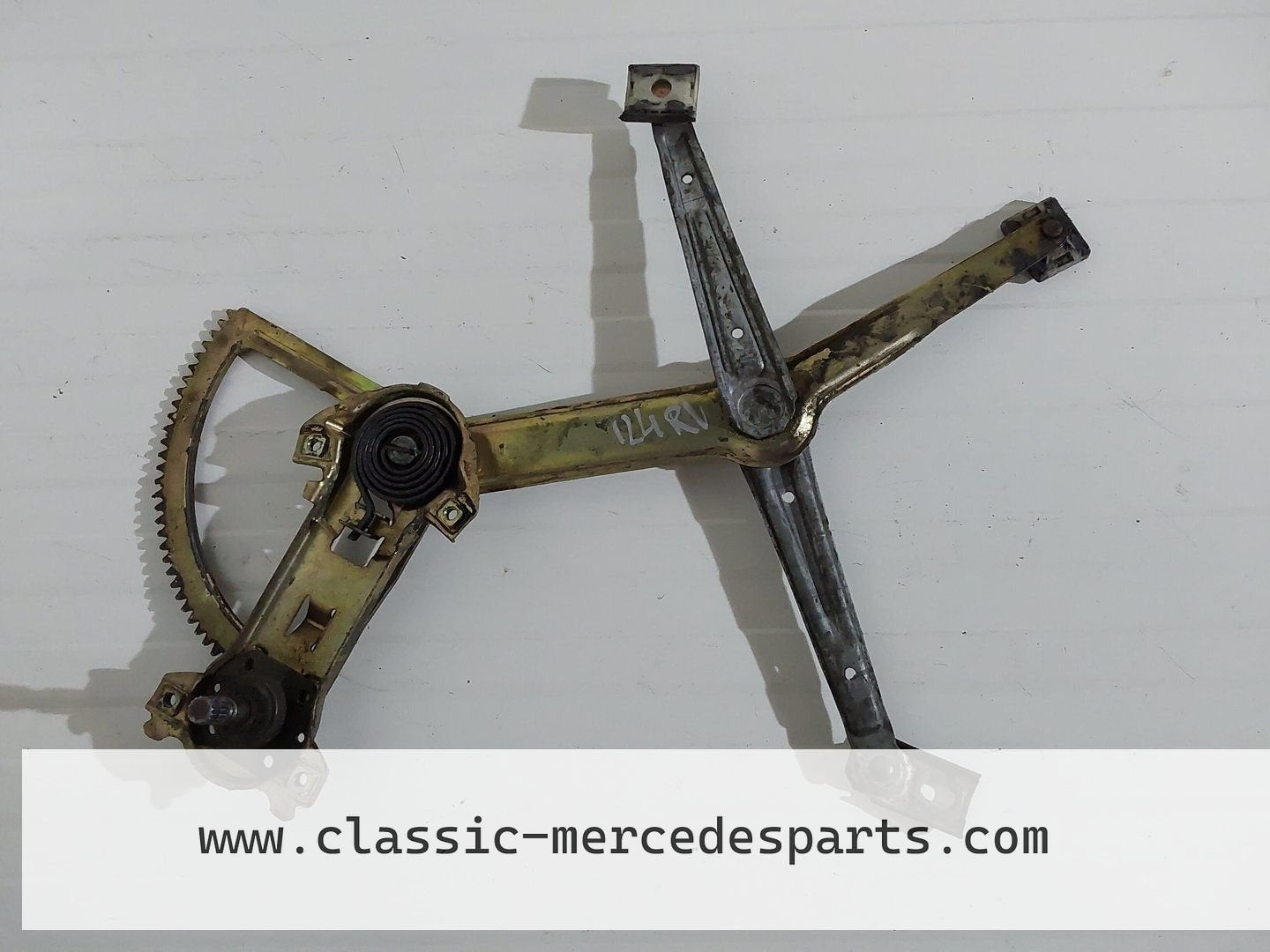 Raammechanisme handmatig Mercedes w124 Rechts voor, Gebruikt, -, Ophalen of Verzenden, -