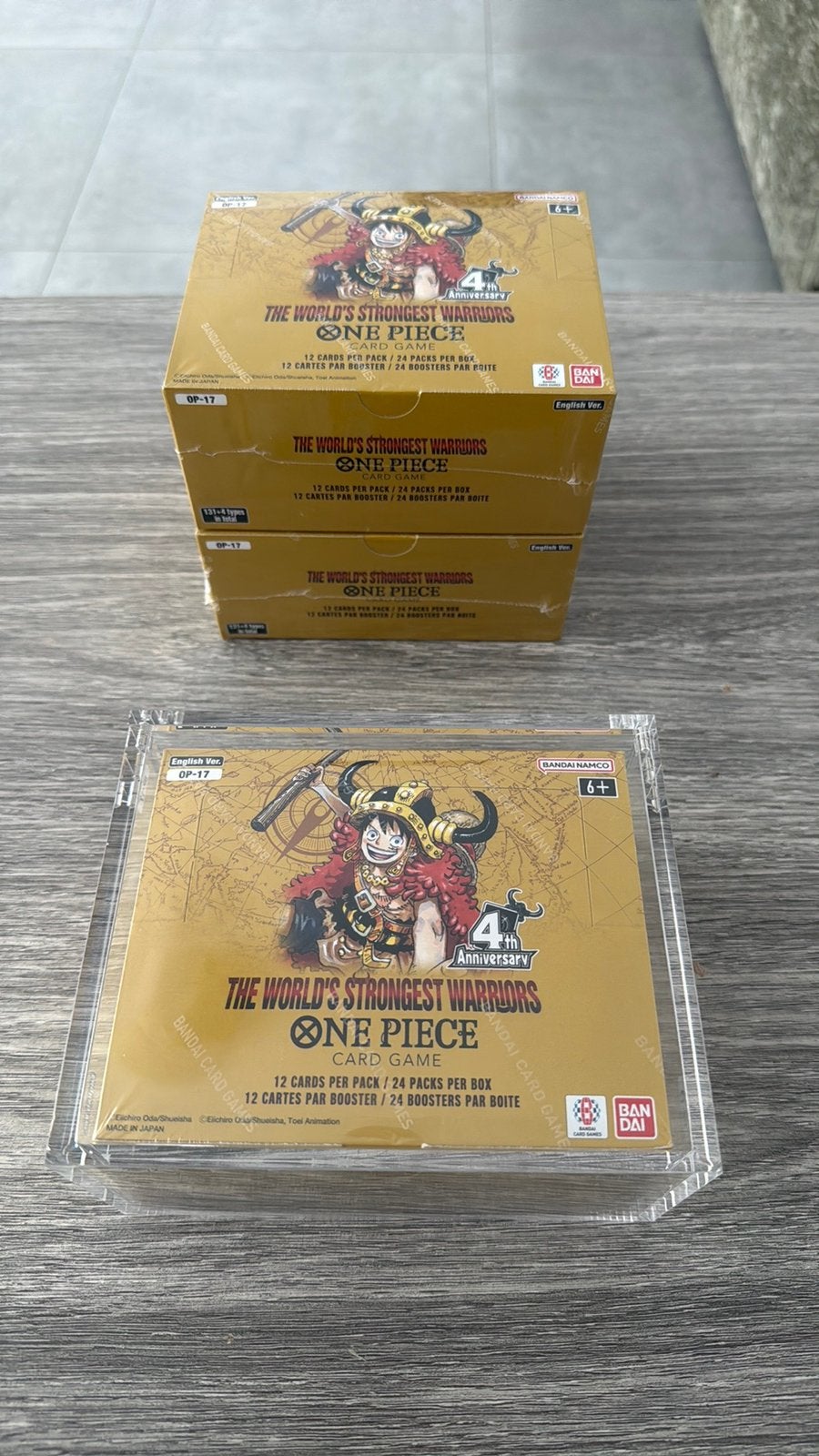 One piece op17 boosterbox English, Ophalen, Nieuw, Boosterbox, Foil