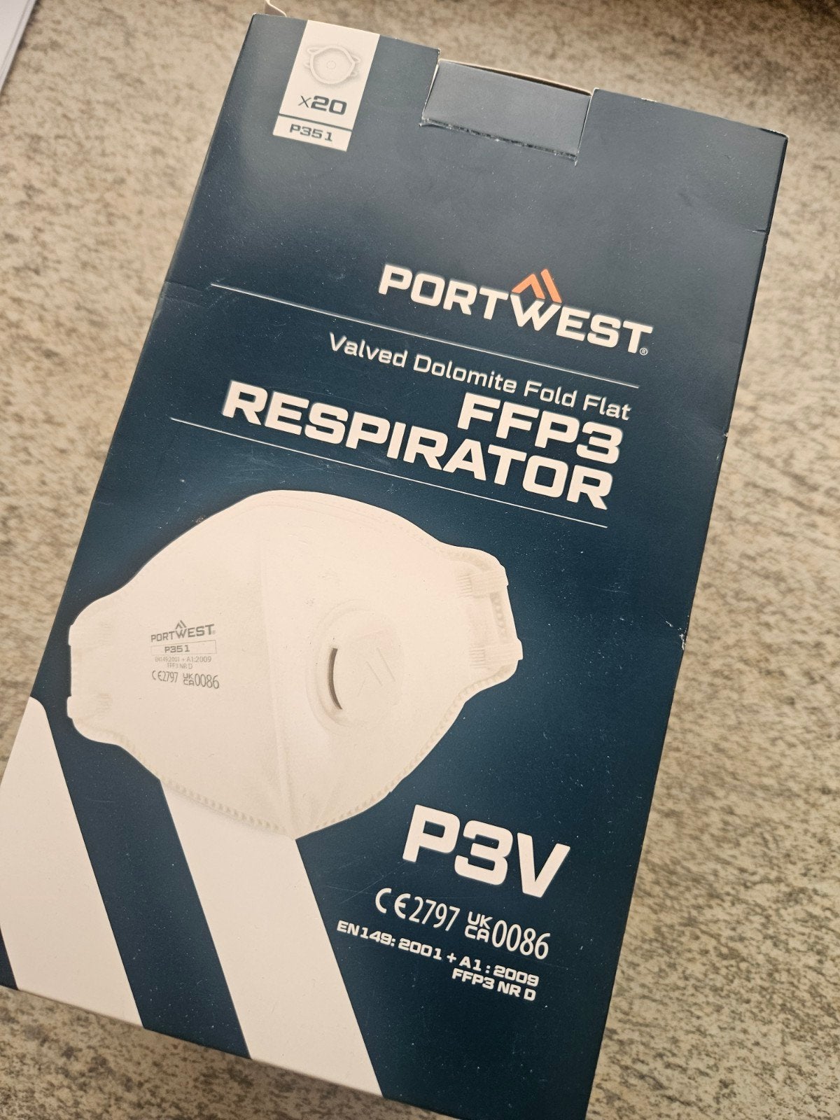 Masques faciaux FFP3 avec valve, Enlèvement, Neuf, Masques anti-poussière