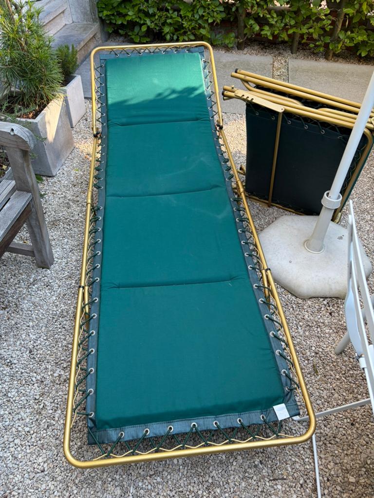 2 lafuma bedjes nagenoeg nieuw, Jardin & Terrasse, Enlèvement, Comme neuf