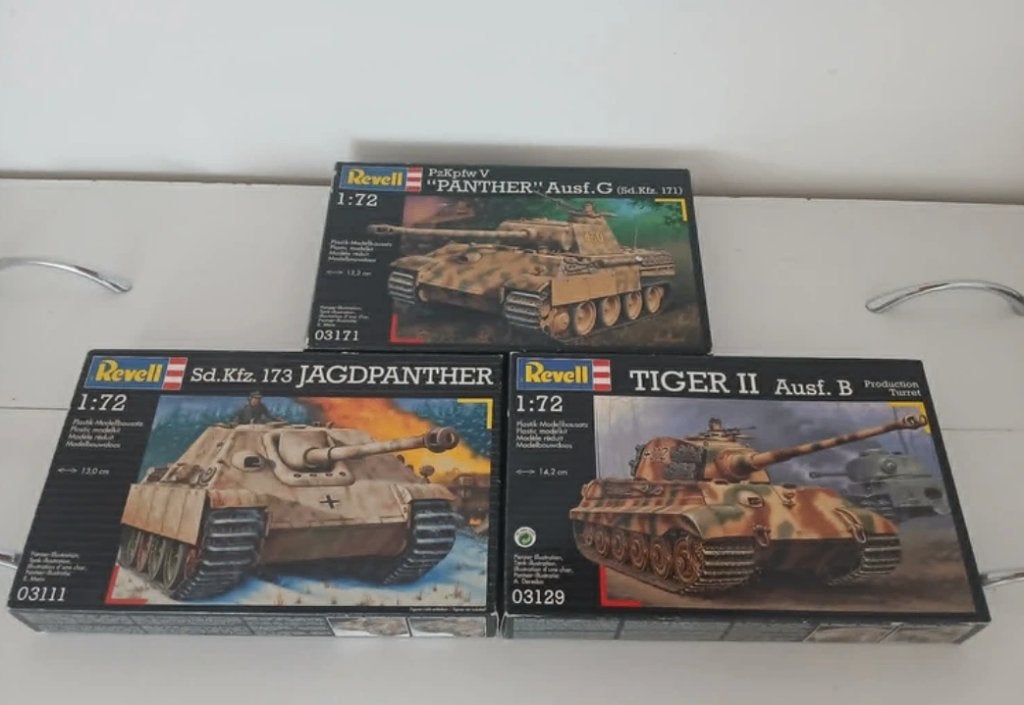 Revell 1/72 modellen, Hobby en Vrije tijd, Modelbouw | Auto's en Voertuigen, Verzenden, Revell, Zo goed als nieuw, Tank