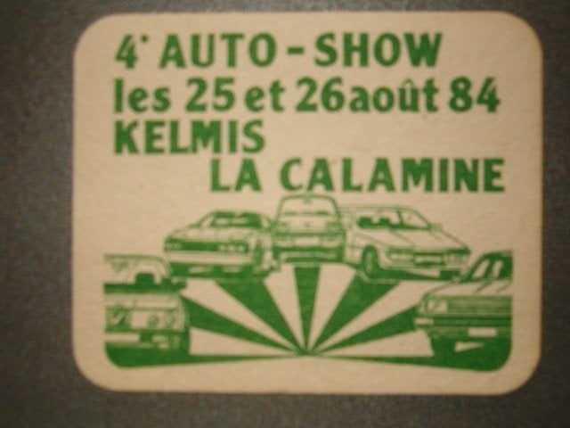 Sous-bock Stella Artois 14:R/F : 25-08-84 Kelmis La Calamine, Enlèvement ou Envoi, Utilisé, Sous-bock, Stella Artois
