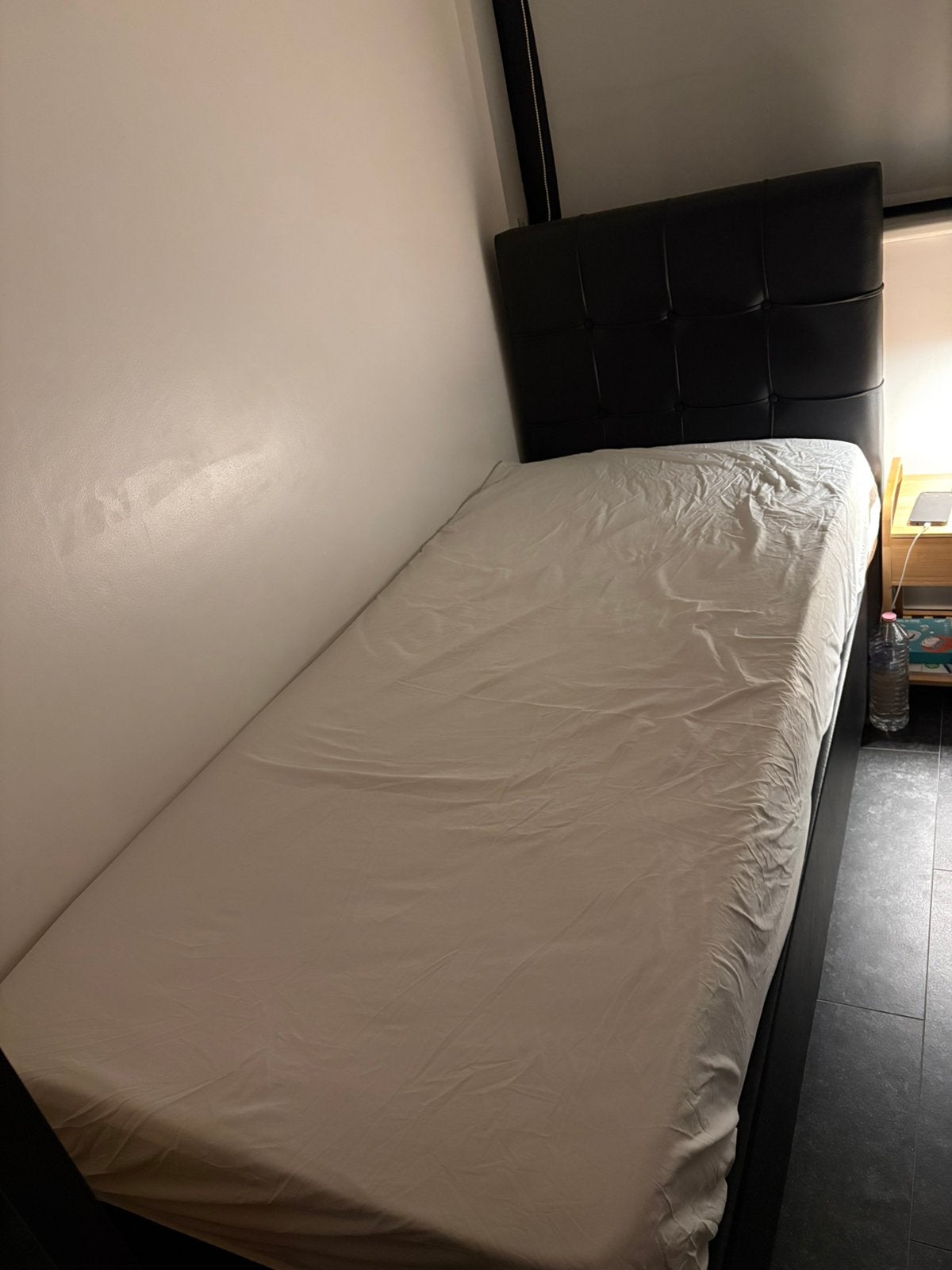 Boxsprings 2 stuks, Huis en Inrichting, Slaapkamer | Boxsprings, Ophalen, 90 cm, Eenpersoons, Zwart