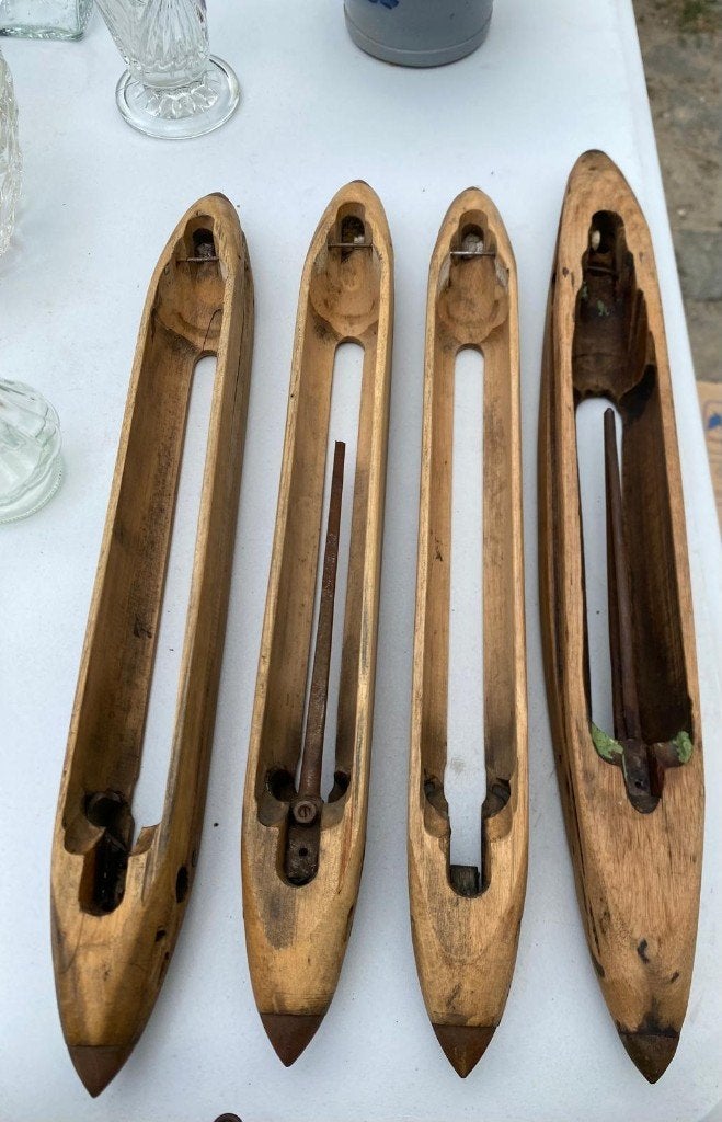 Antieke schietspoelen, Ophalen