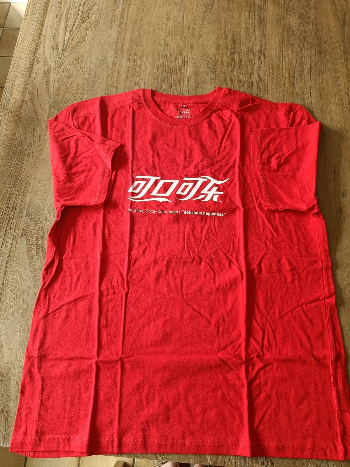 Rood Coca Cola t-shirt chinese tekst XL, Enlèvement, Rouge