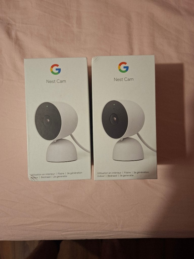 2x google nest camera, Ophalen, Zo goed als nieuw, Binnencamera