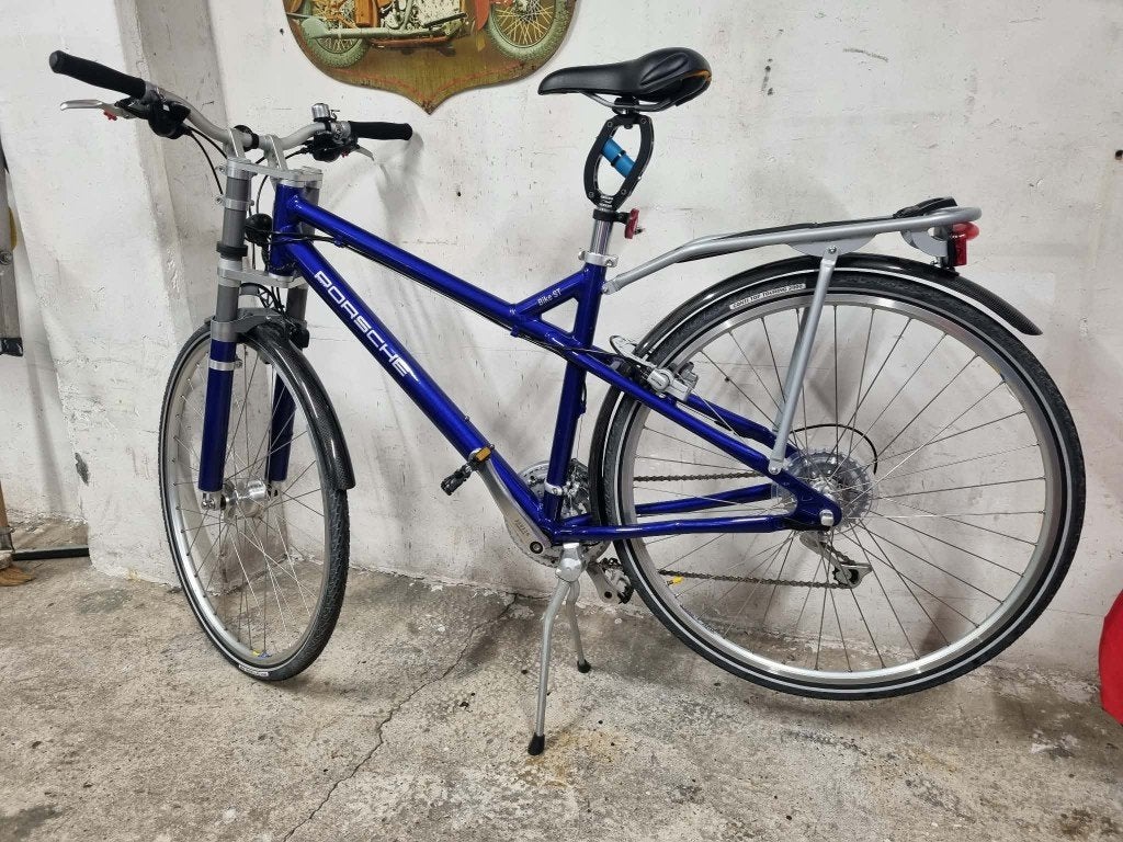 Porsche Bike ST blauw, Fietsen en Brommers, Vering, Velgrem, 49 tot 53 cm, Meer dan 20 versnellingen