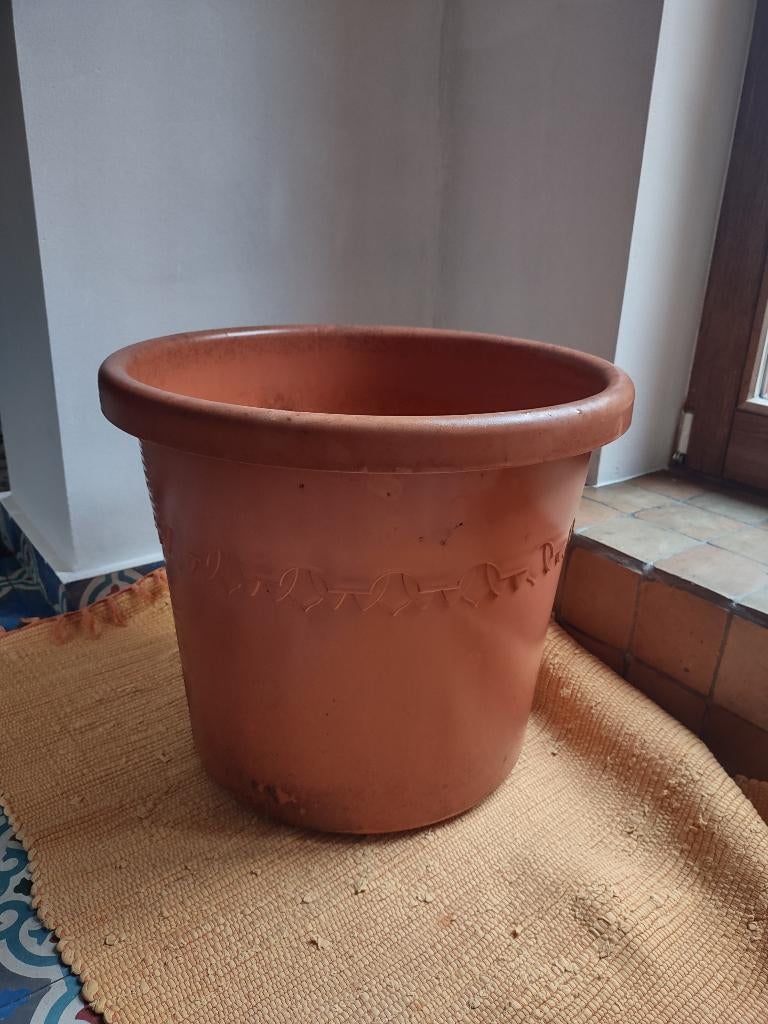 Grote plastic pot voor binnen- en buitenplanten, Ophalen of Verzenden