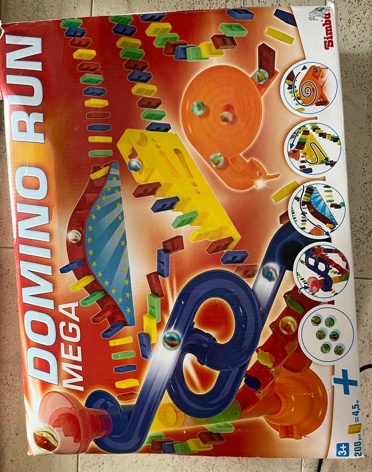 Domino baan met knikkers, Hobby en Vrije tijd, Ophalen, Zo goed als nieuw
