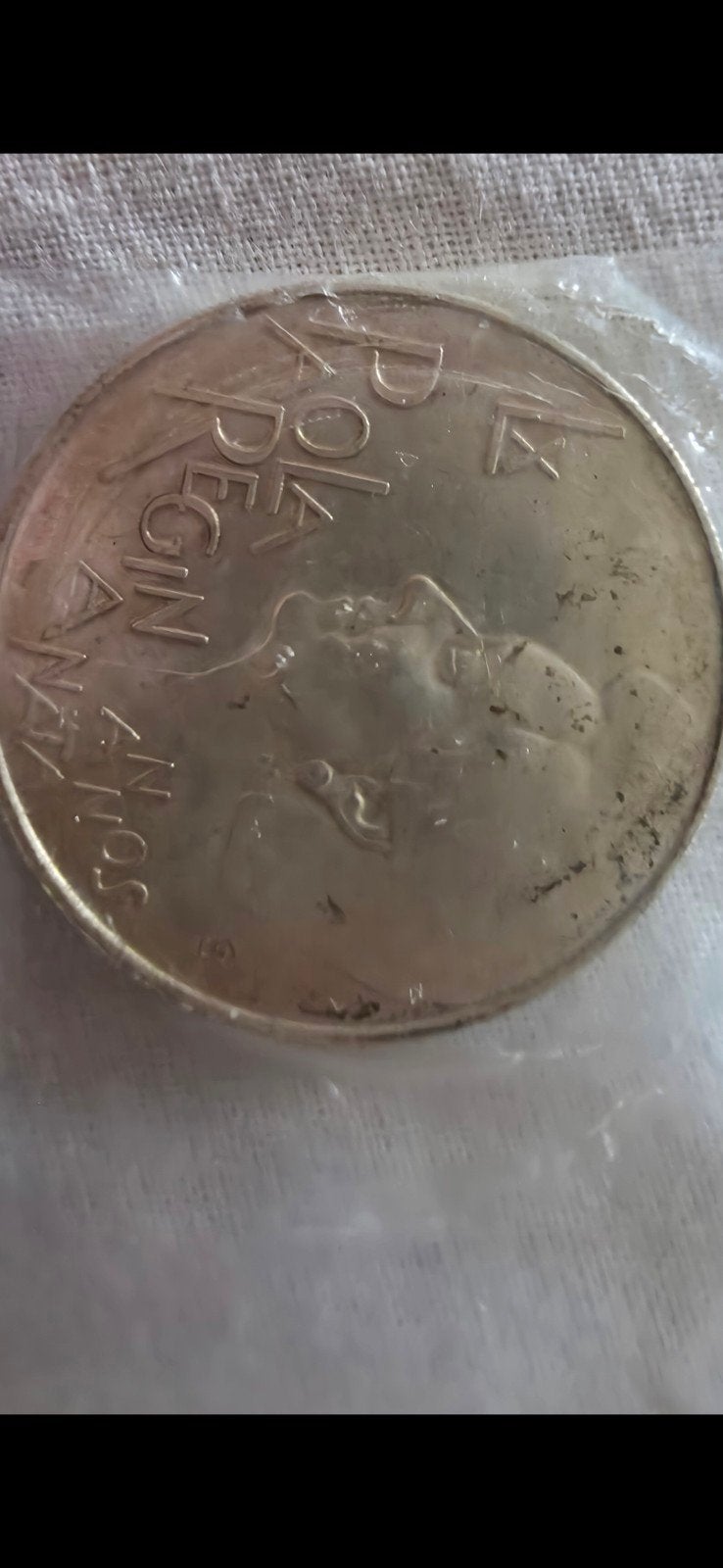 🇹🇩🇹🇩🇹🇩Belgische herdenkingsmunt puur zilver🇹🇩🇹🇩🇹?, Zilver, Ophalen of Verzenden, Losse munt, Zilver