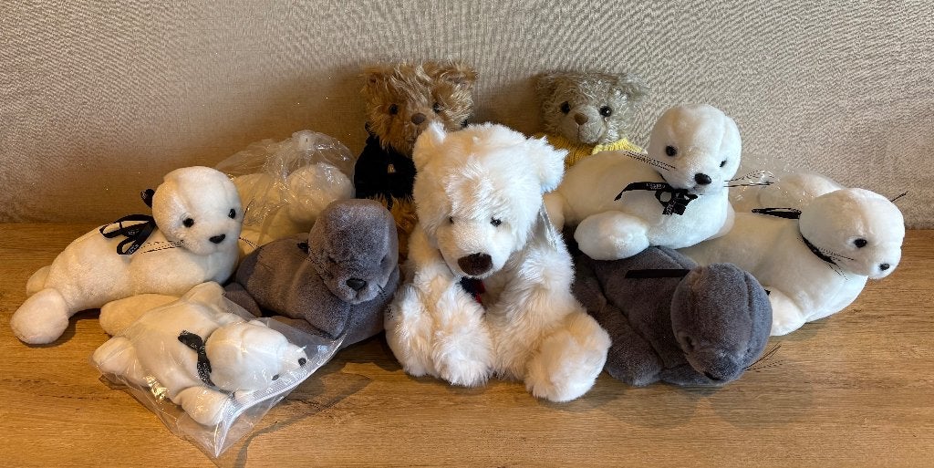 Lot van 10 knuffels parfum merken, Enlèvement ou Envoi, Comme neuf, Ours en tissus, Autres marques