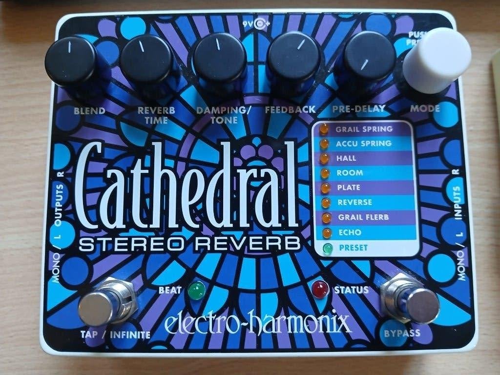 EHX Cathedral Stereo Reverb, Muziek en Instrumenten, Ophalen of Verzenden, Zo goed als nieuw, Reverb