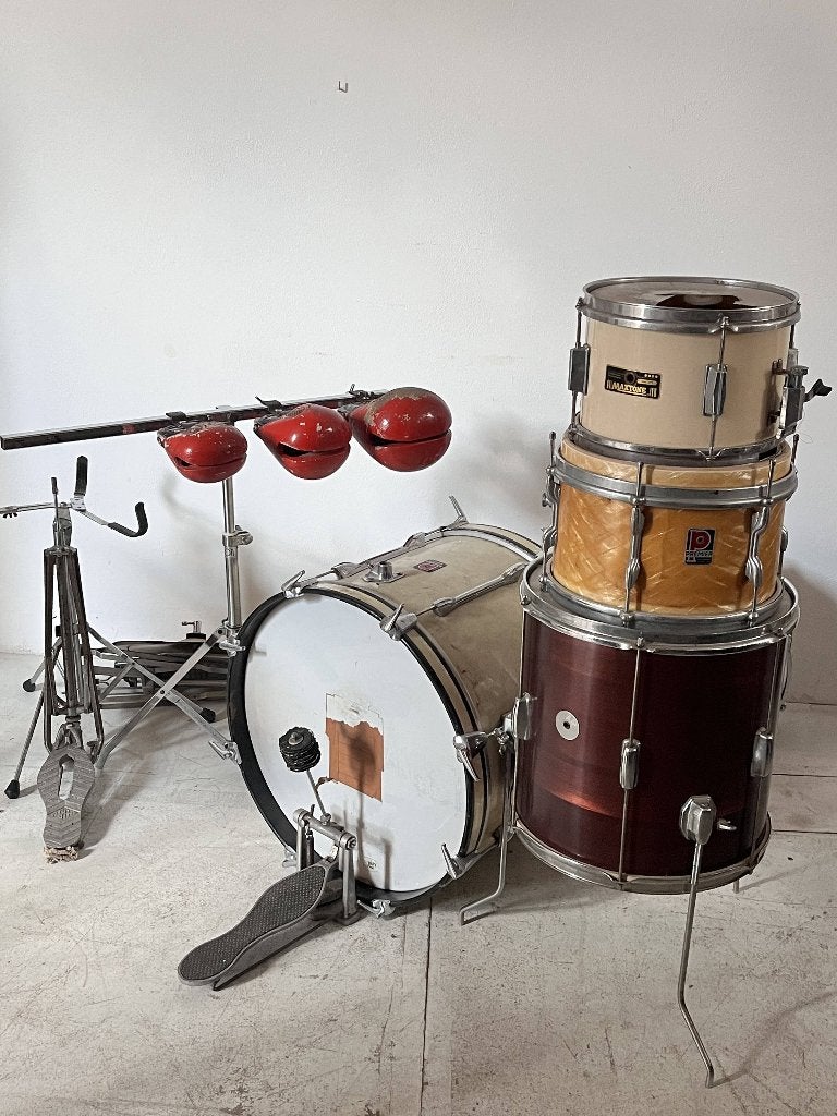 vintage drums elementen voor restauratieprojecten, Muziek en Instrumenten, Ophalen, Gebruikt