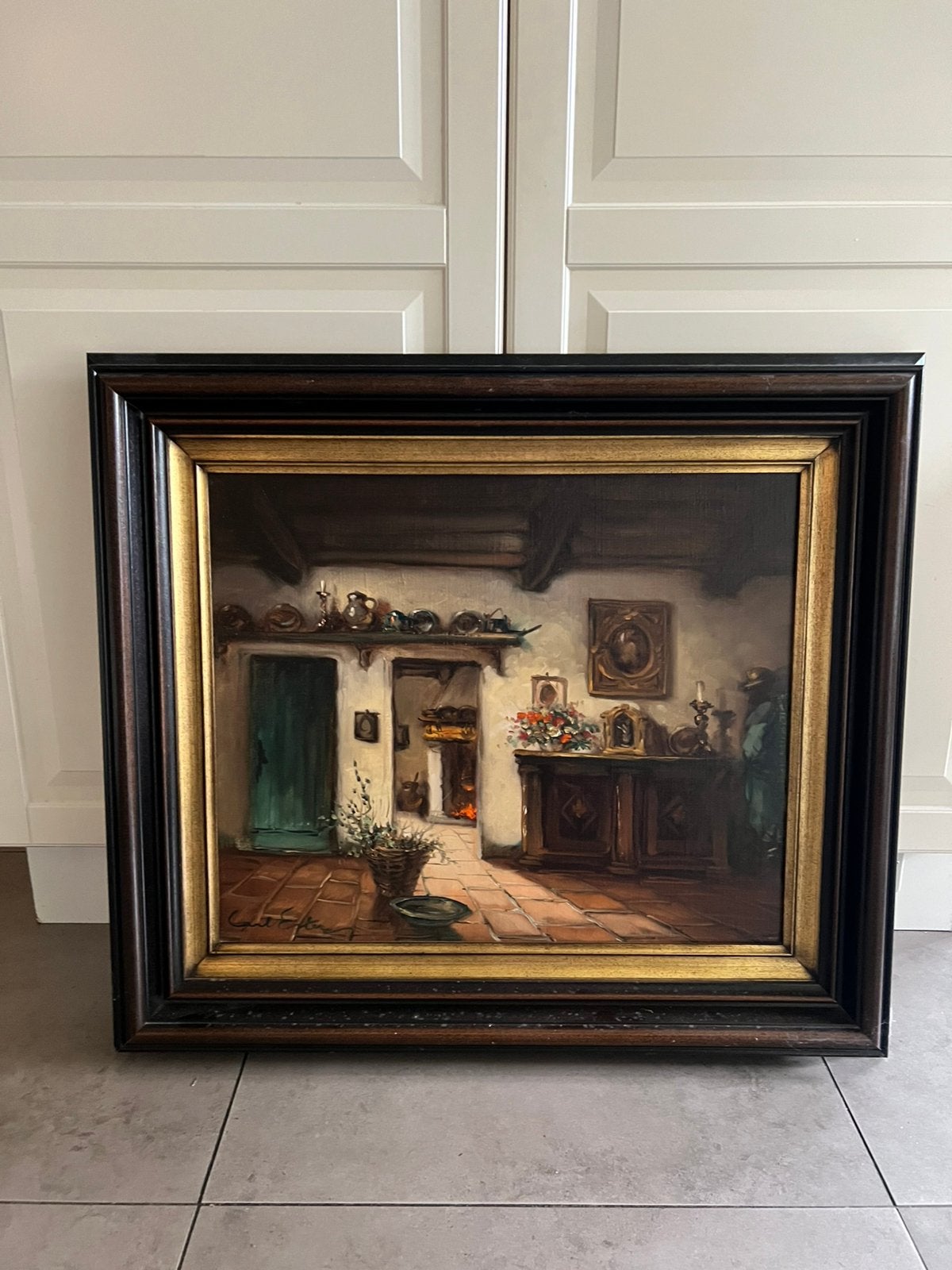 Carl Ester, Autres sujets, Enlèvement, Toile, Encadré