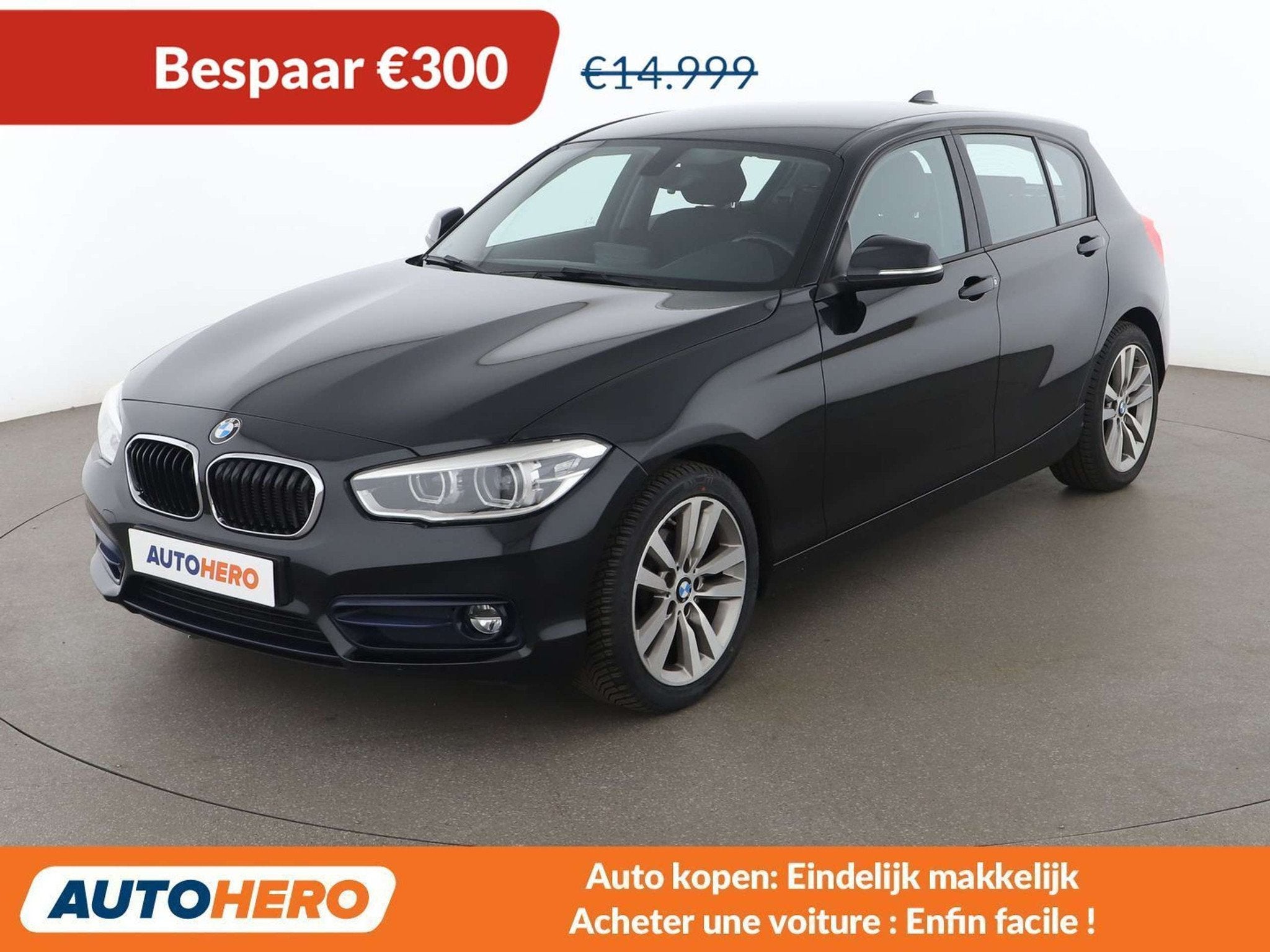 BMW 1 Serie 118 118i Sport Line (automatique), Autos, 100 kW, Euro 6, Autres carburants, 5 portes