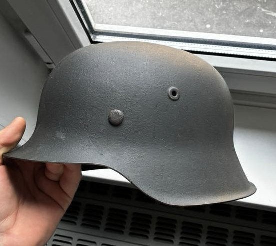 M42 whermacht helm, Collections, Enlèvement, Armée de terre, Casque ou Béret
