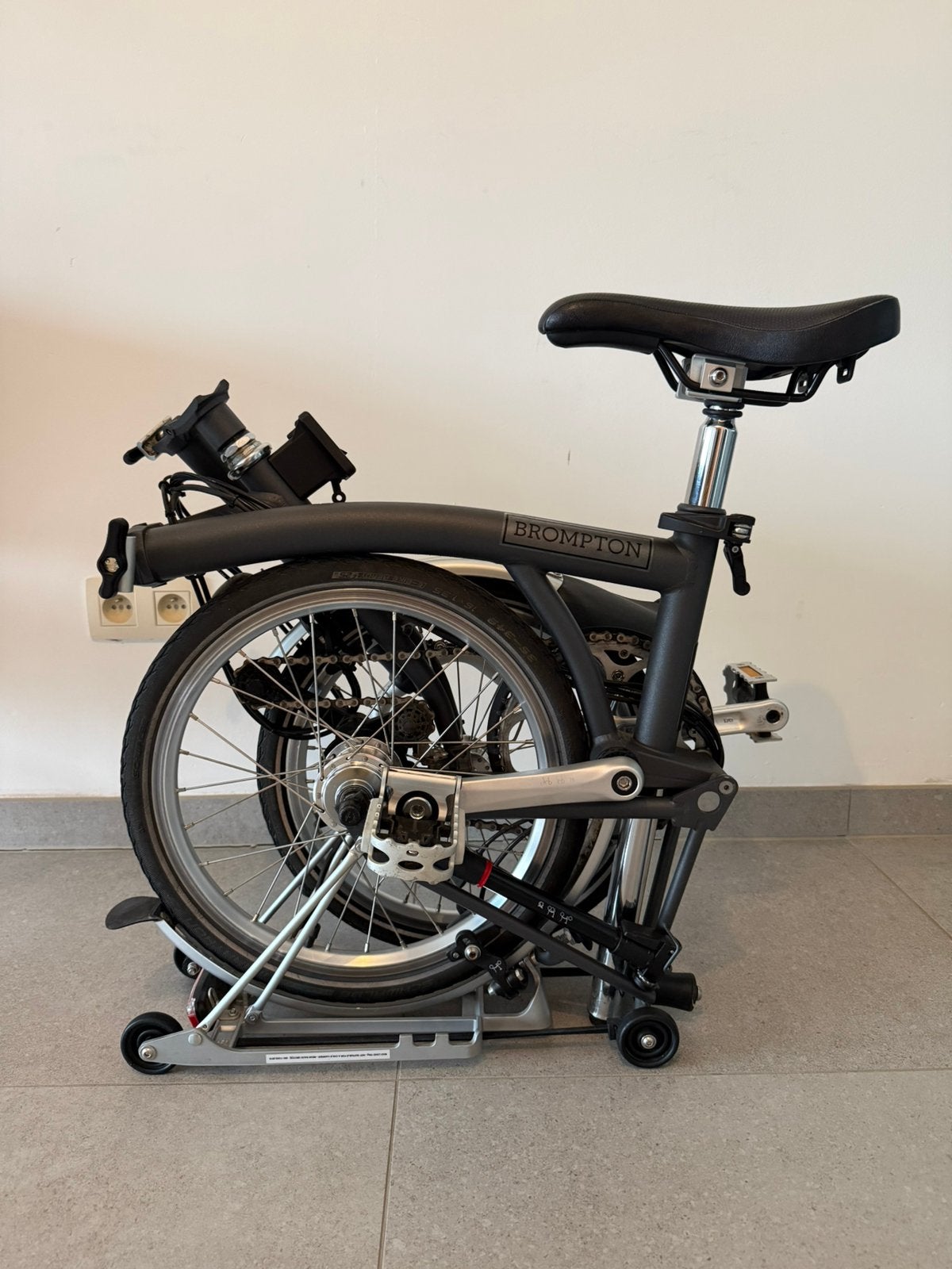 Vélo pliant Brompton H6R exceptionnel en graphite métallisé, Vitesses, Frein sur jante, Brompton, Enlèvement ou Envoi