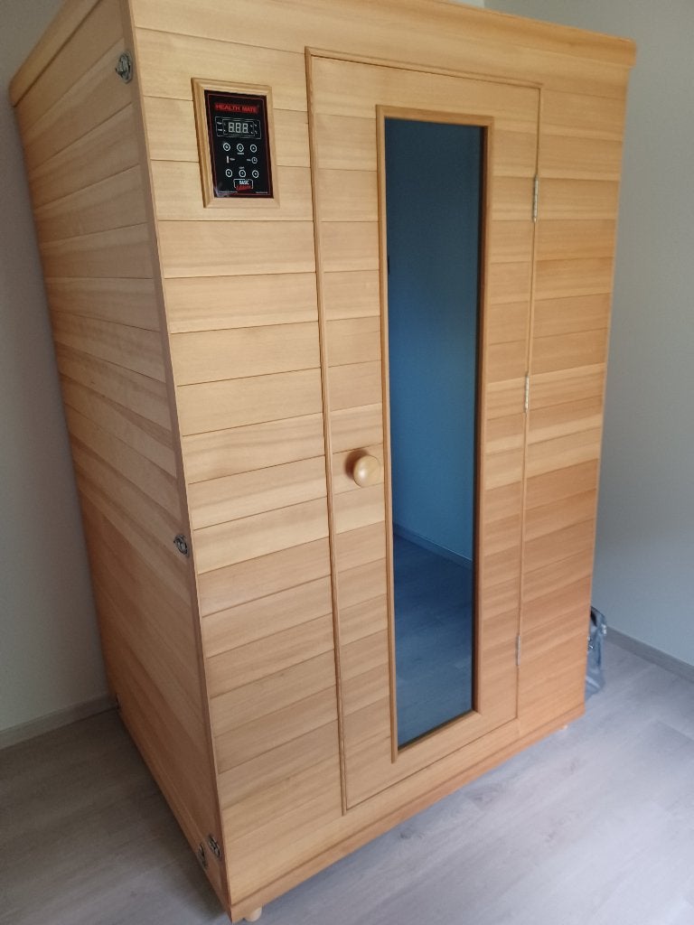 Infraroodsauna Health Mate 2personen., Sport en Fitness, Sauna, Ophalen, Zo goed als nieuw, Infrarood, Complete sauna