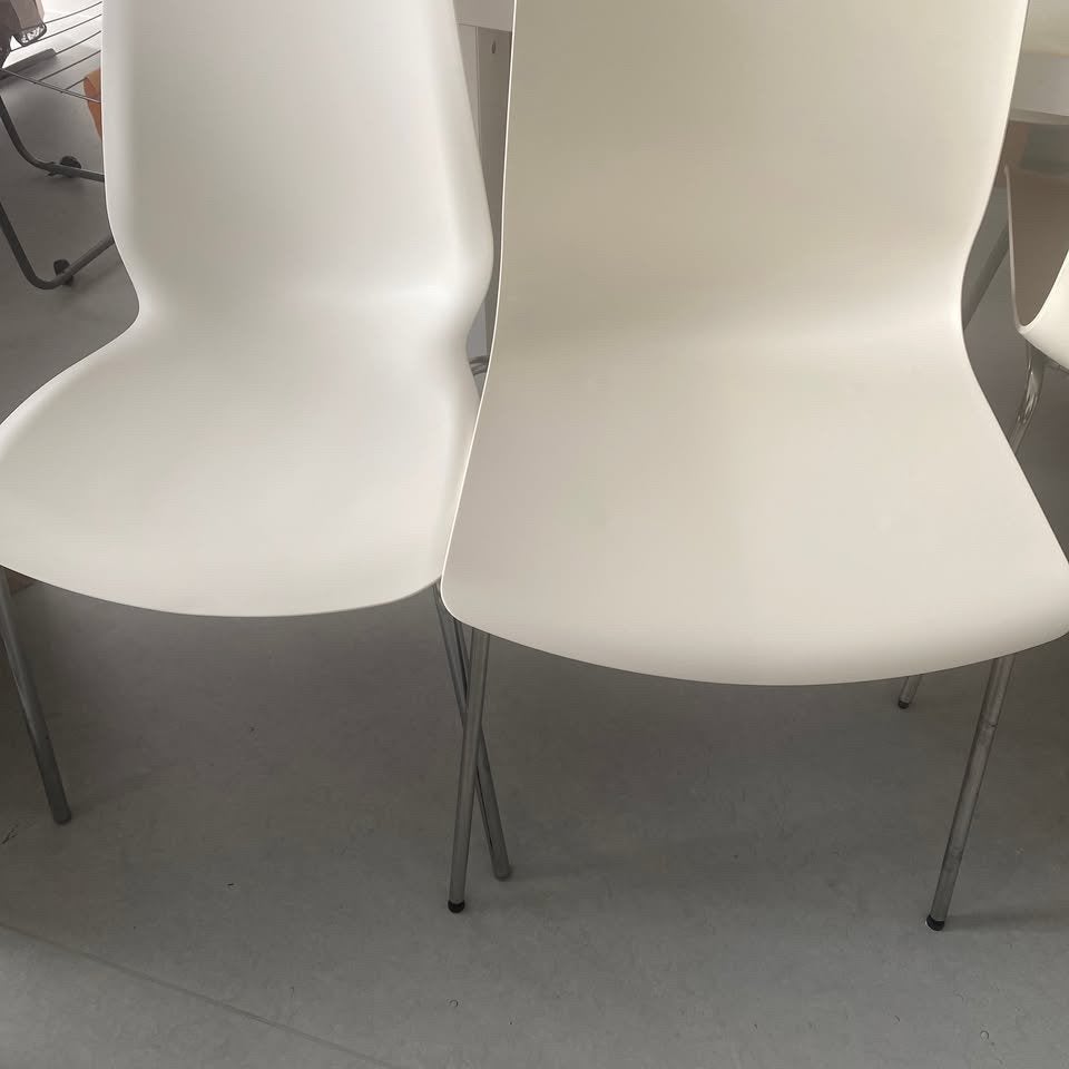 Lot de 6 chaises, Huis en Inrichting, Stoelen, Ophalen, Overige materialen, Gebruikt, Wit