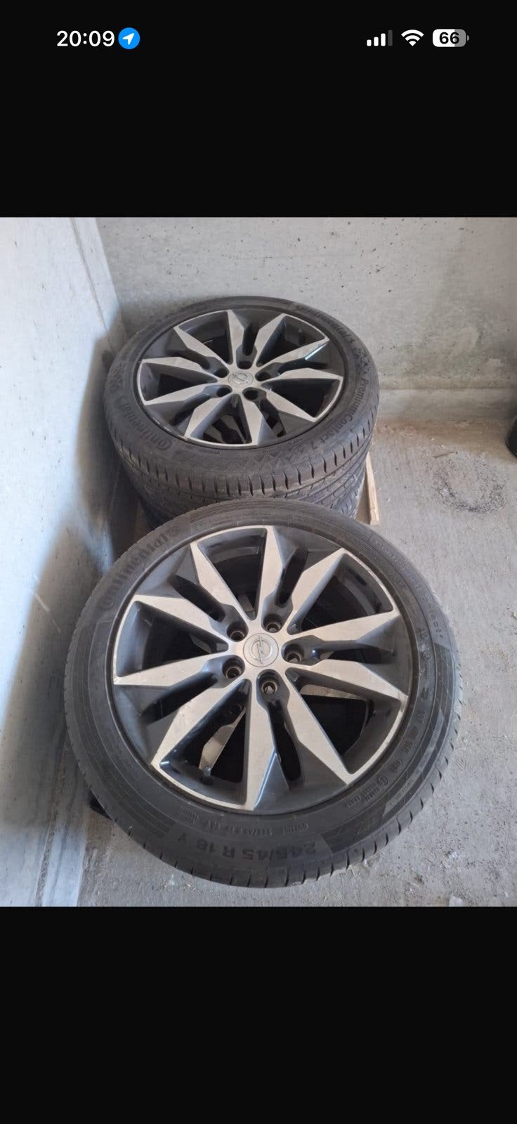 Zomerset continental 245/45R18 96Y opel insignia, Auto-onderdelen, Ophalen, 18 inch, 245 mm, Banden en Velgen