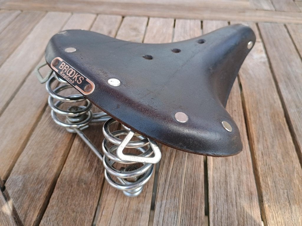 Selle de vélo Brooks B66S - fin années 70 - en bon état !, Overige merken, Bakfiets, Enlèvement ou Envoi, Cuir