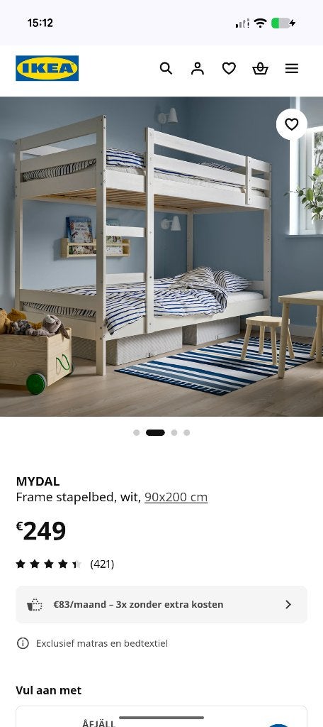 Stapelbed kinderen, Enlèvement, Comme neuf, Lits superposés