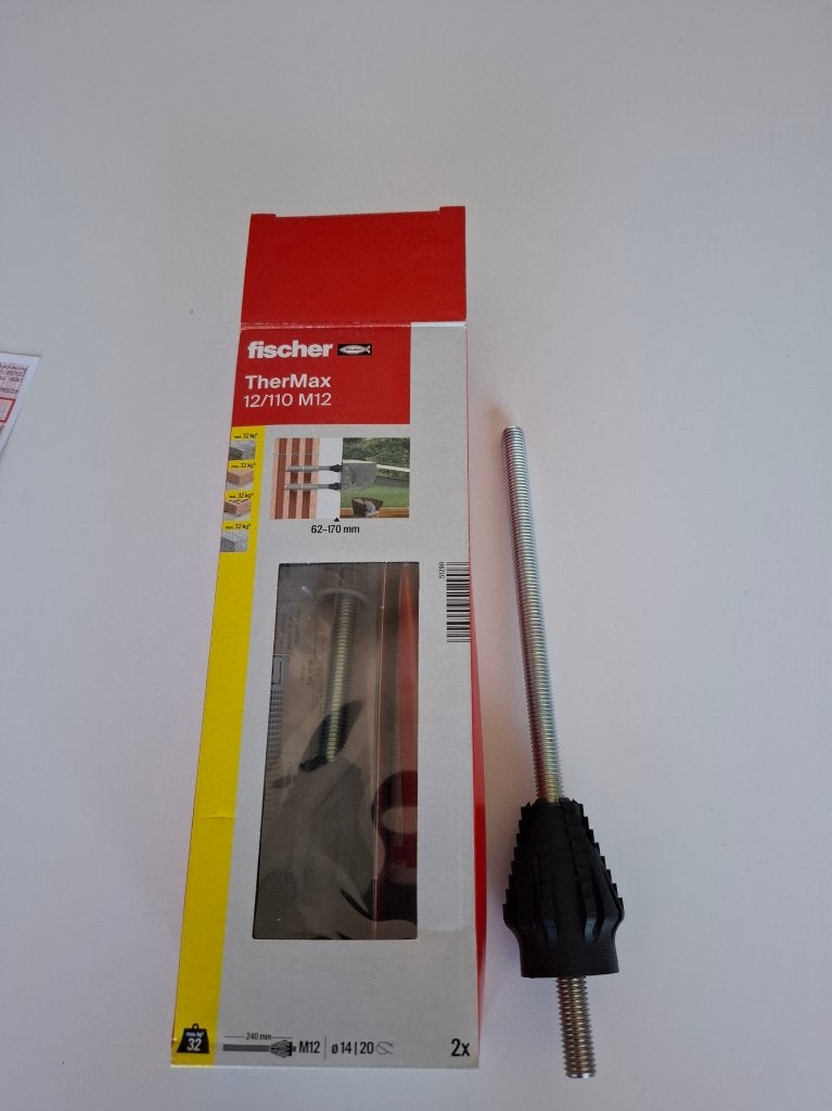 fischer Afstandsmontage TherMax 12/110 M12, Ophalen of Verzenden, Nieuw
