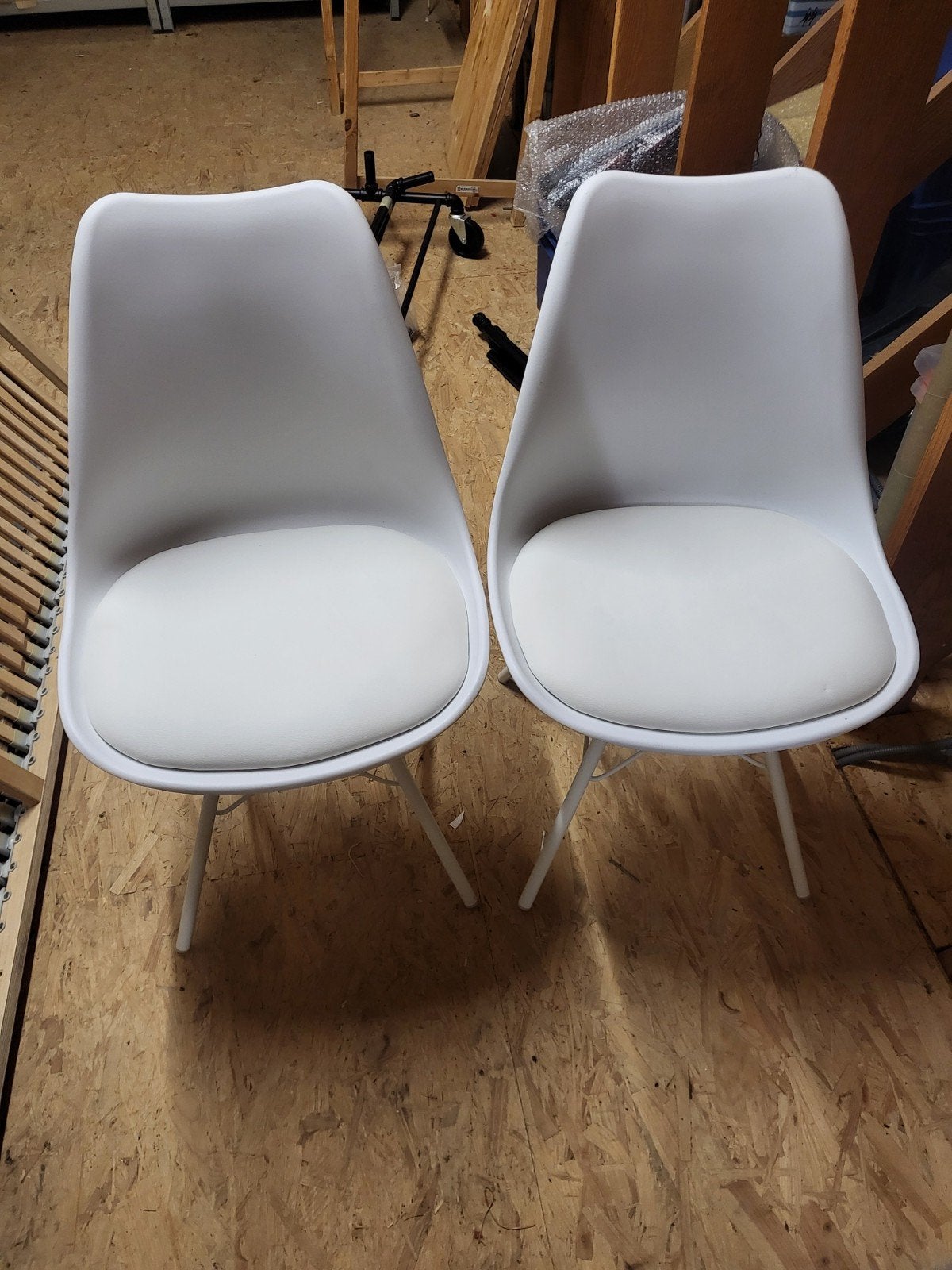 2 ikea stoelen met kussen, Huis en Inrichting, Ophalen, Twee, Zo goed als nieuw, Kunststof