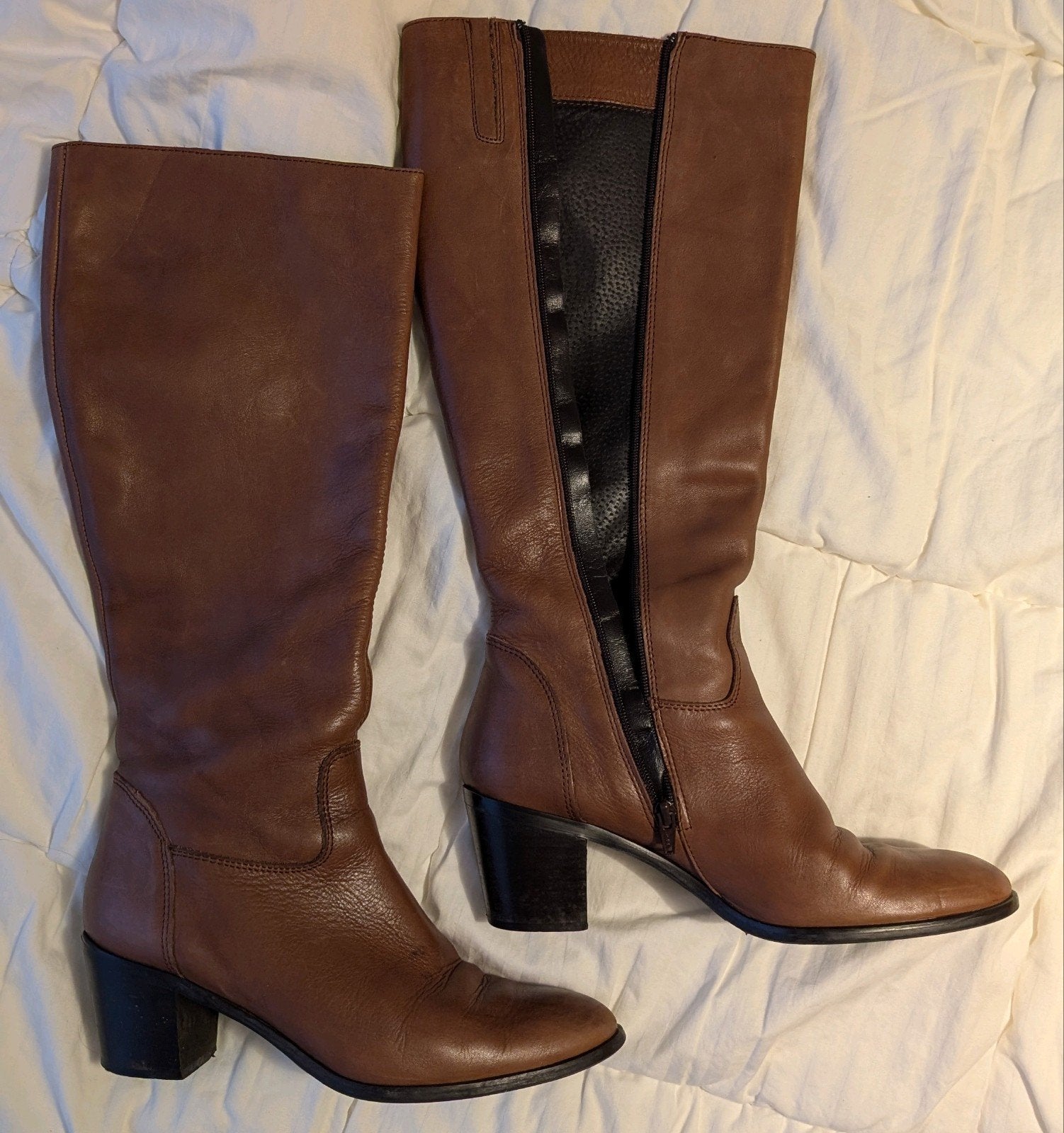 Cypres hoge dameslaars leder maat 40, Hoge laarzen, Bruin, Cypres, Ophalen of Verzenden