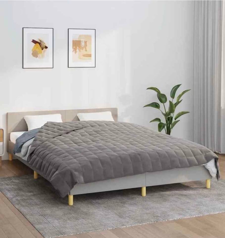 Couette lestée 15 kg – 220  240 cm – Neuve, Neuf, Gris, Autres matériaux, Enlèvement