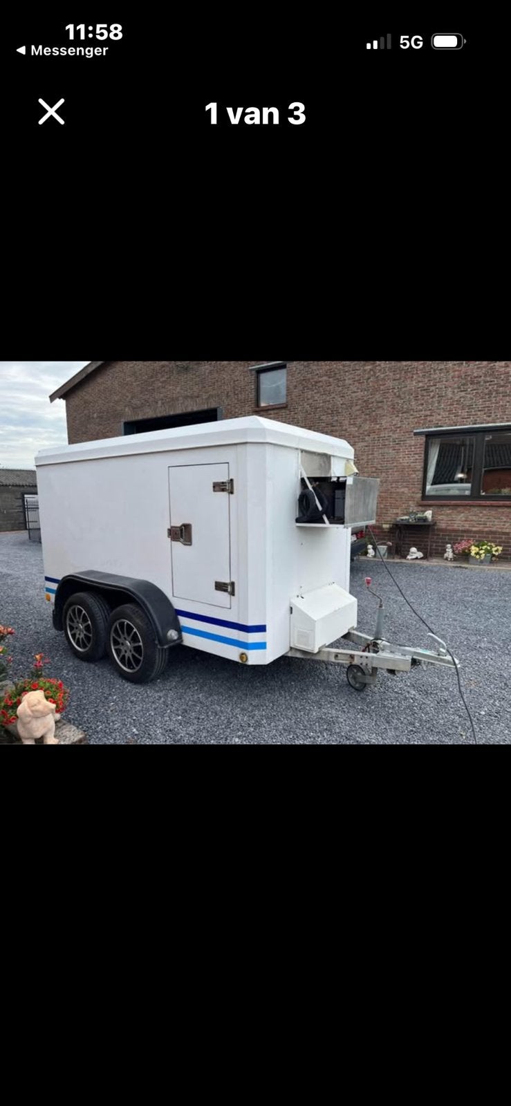 Koelwagen koeltrailer, Ophalen, Gebruikt